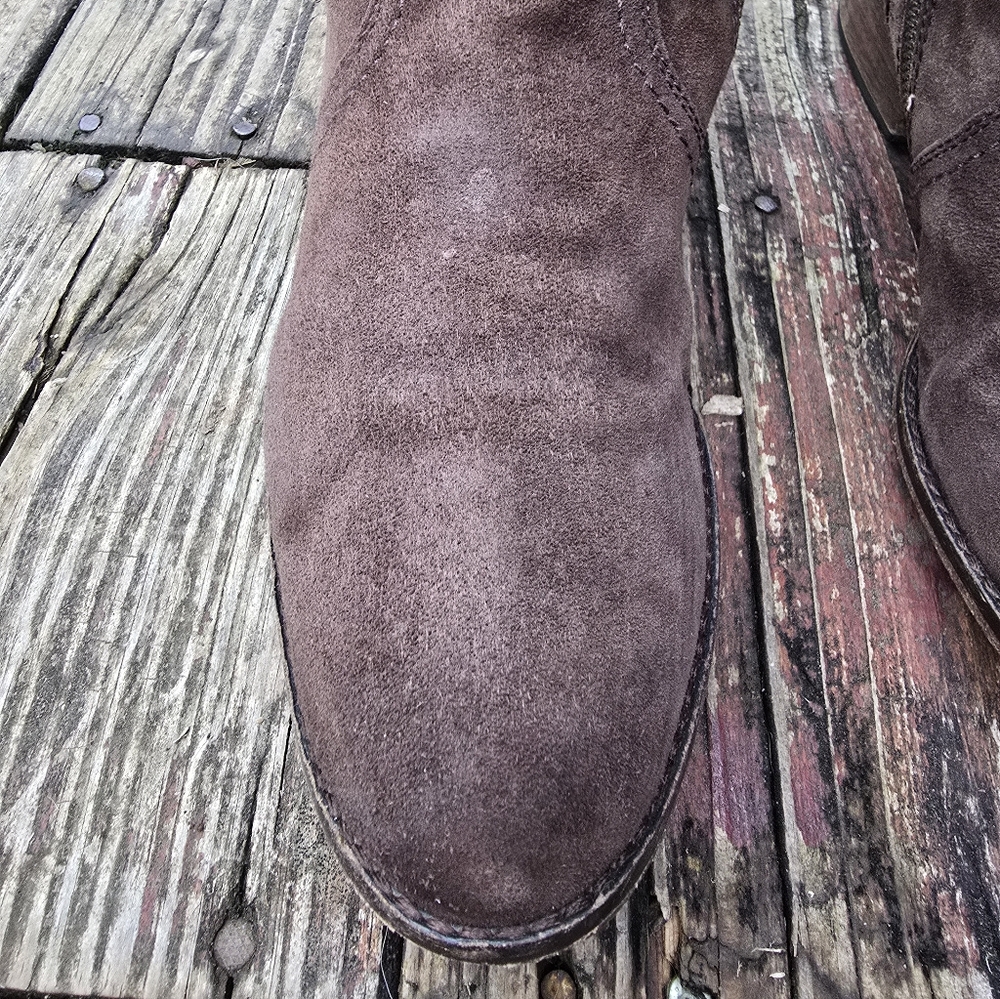 Spirit By Lucchese, Womens, Annie, Brown Suede, Riding Boots, Size 9M - Picture 5 of 15